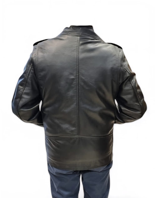 Perfecto homme cuir agneau noir - Iphigénie Paris