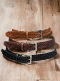 Ceinture cuir mixte tressée main - Iphigénie Paris