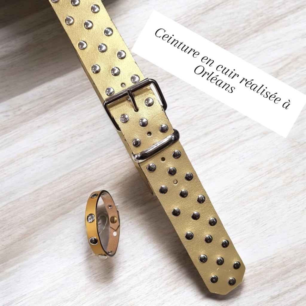 Ceinture en cuir sur mesure